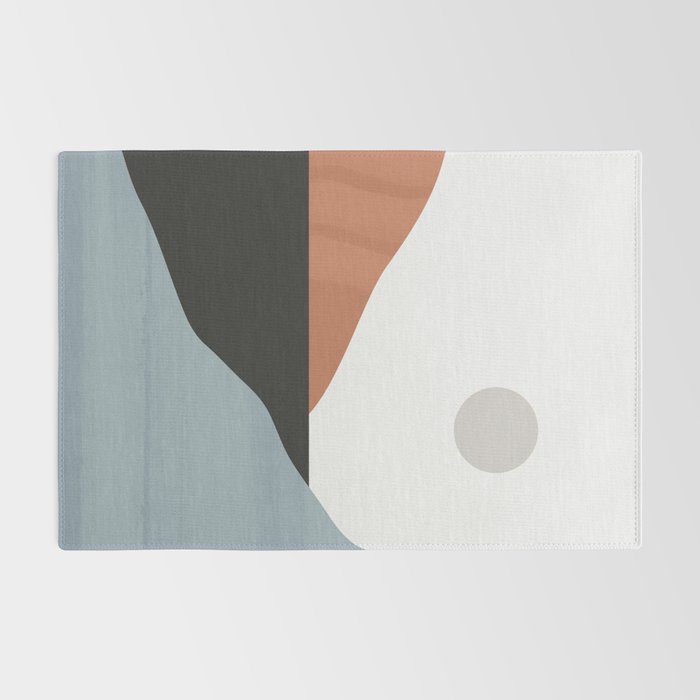 Minimal Abstract Art Landscape 7 Rug Gallery Image 2