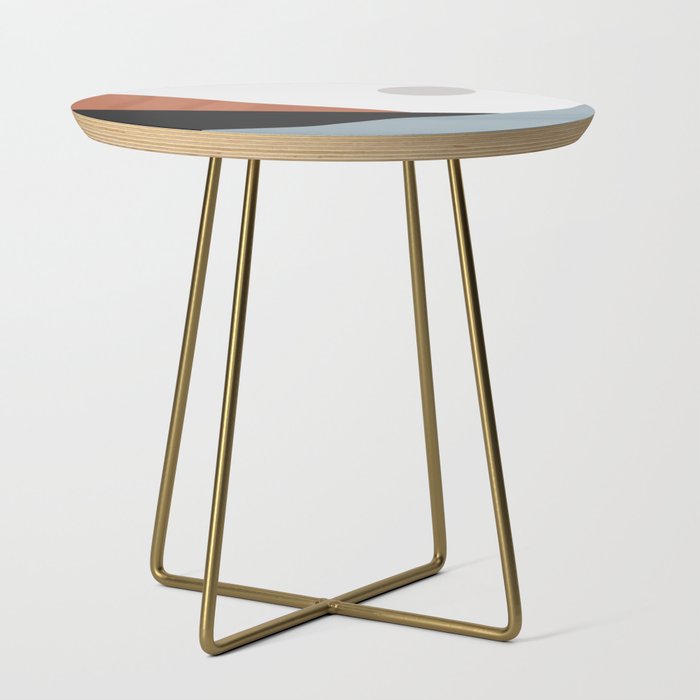 Minimal Abstract Art Landscape 7 Side Table Gallery Image 1