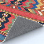 Shahsavan Varamin North Persian Kilim Print Rug Gallery Image 4