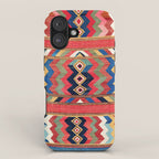 Shahsavan Varamin North Persian Kilim Print iPhone Case Gallery Image 1