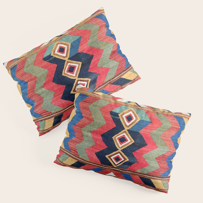Shahsavan Varamin North Persian Kilim Print Pillow Sham Gallery Image 3