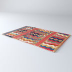 Shahsavan Varamin North Persian Kilim Print Rug Gallery Image 3