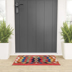 Shahsavan Varamin North Persian Kilim Print Welcome Mat Gallery Image 3