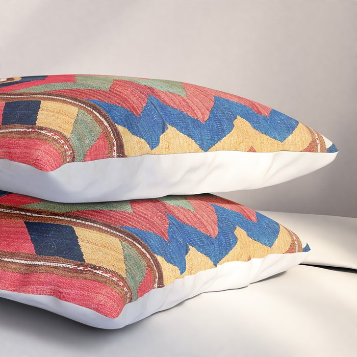 Shahsavan Varamin North Persian Kilim Print Pillow Sham Gallery Image 3