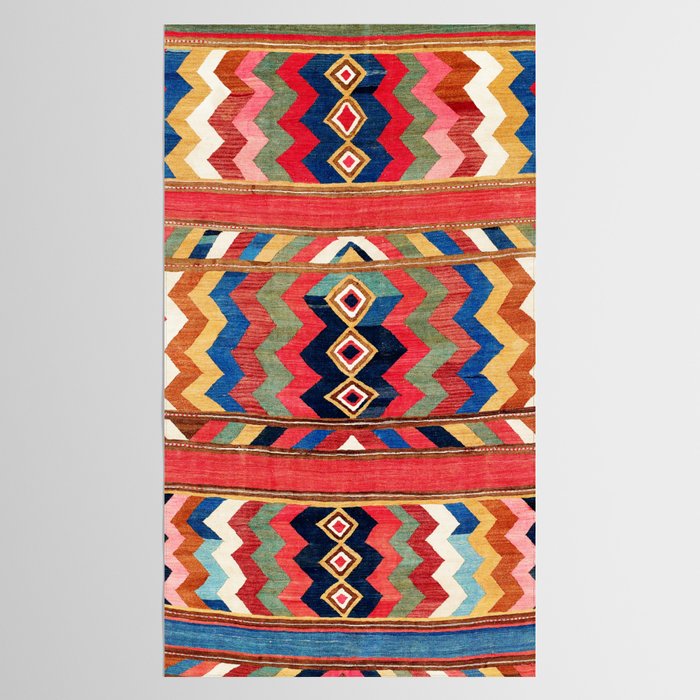 Shahsavan Varamin North Persian Kilim Print Tablecloth Gallery Image 2