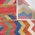 Shahsavan Varamin North Persian Kilim Print Wall Tapestry Gallery Image 3