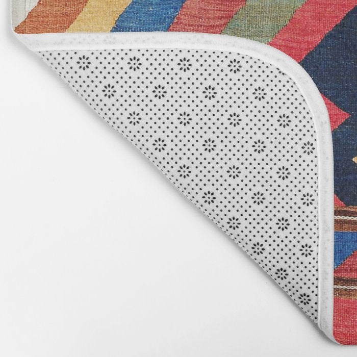 Shahsavan Varamin North Persian Kilim Print Bath Mat Gallery Image 2
