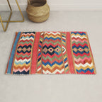 Shahsavan Varamin North Persian Kilim Print Rug Gallery Image 1