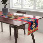 Shahsavan Varamin North Persian Kilim Print Table Runner Gallery Image 2