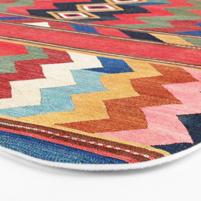 Shahsavan Varamin North Persian Kilim Print Bath Mat Gallery Image 3
