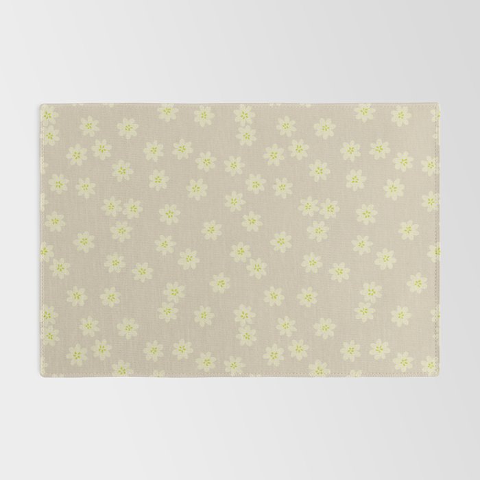 Tiny Flowers / Beige & Lime Rug Gallery Image 2