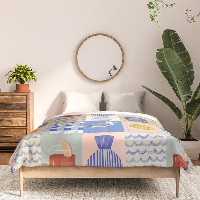 Seaside poster Comforter Gallery Image 3