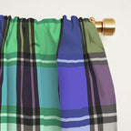 Fusion Colorful Toned Grids B Window Curtain Gallery Image 2