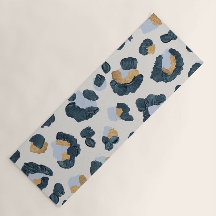 Snow Leopard Print Yoga Mat Gallery Image 1