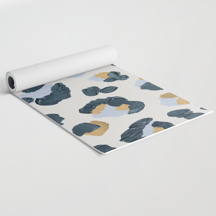 Snow Leopard Print Yoga Mat Gallery Image 2