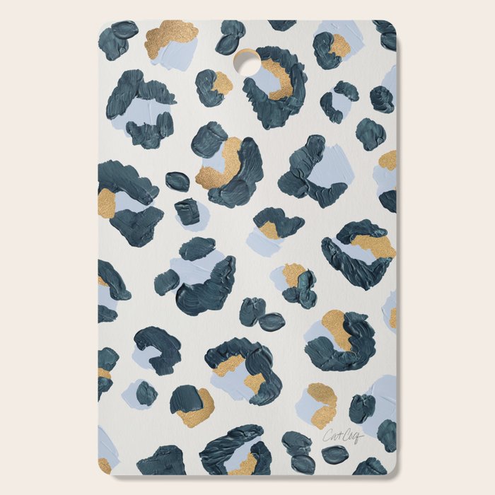 Snow Leopard Print Cutting Board Gallery Image 1