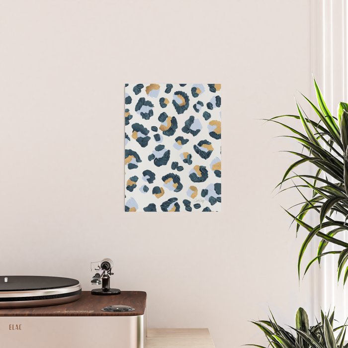 Snow Leopard Print Poster Gallery Image 2