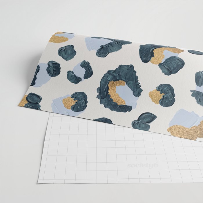 Snow Leopard Print Wrapping Paper Gallery Image 2