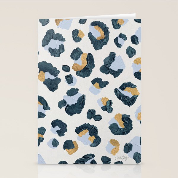 Snow Leopard Print Stationery Card Gallery Image 2