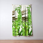 Watercolor Plants Window Curtain Gallery Image 3
