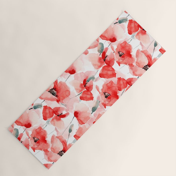 Poppies   Yoga Mat Gallery Image 1