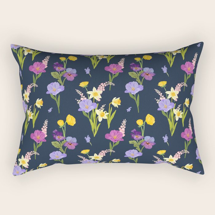 Floral Abundance Rectangular Pillow Gallery Image 1