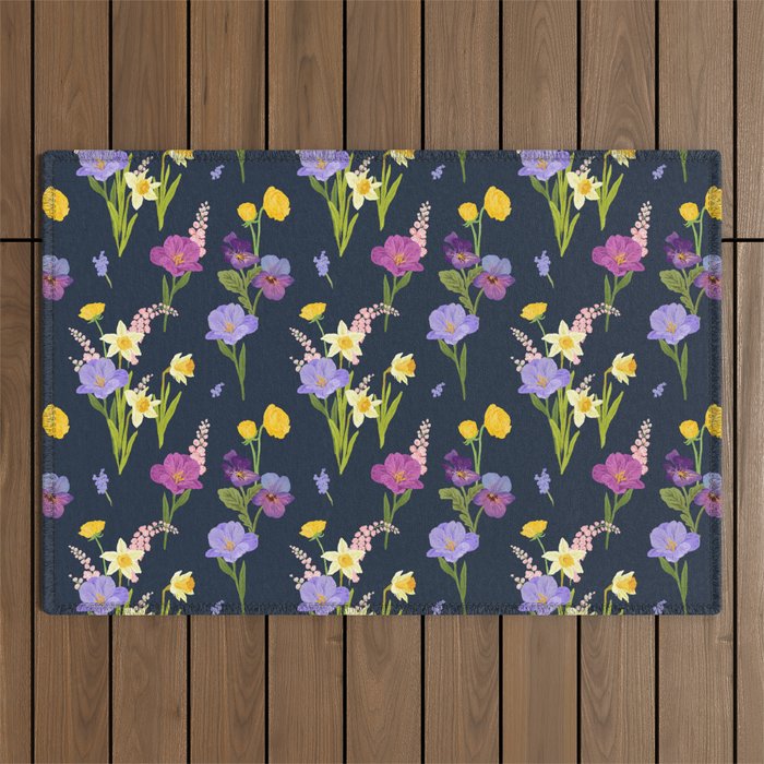 Floral Abundance Outdoor Rug Gallery Image 1
