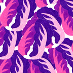 Boho Eclectic Cabbage Purple Orchid Aubergine Pattern Painterly Gouache Coffee Mug Gallery Image 2