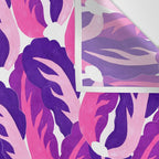 Boho Eclectic Cabbage Purple Orchid Aubergine Pattern Painterly Gouache Wall Tapestry Gallery Image 3
