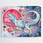 Star Rex | Cosmic Dinosaur Watercolor Jigsaw Puzzle Gallery Image 1