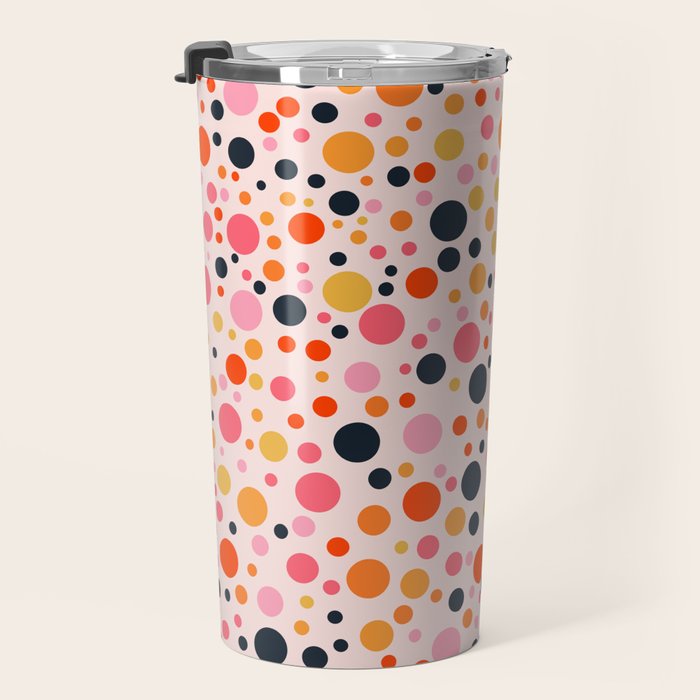 Bubbles: PATTERN 09 | The Peach Edition Travel Mug Gallery Image 3
