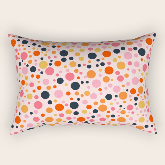 Bubbles: PATTERN 09 | The Peach Edition Rectangular Pillow Gallery Image 2
