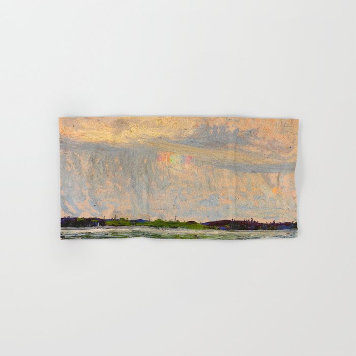 Tom Thomson Misty Sky c. 1913-1914 Canadian Landscape Artist Towels Gallery Image 1