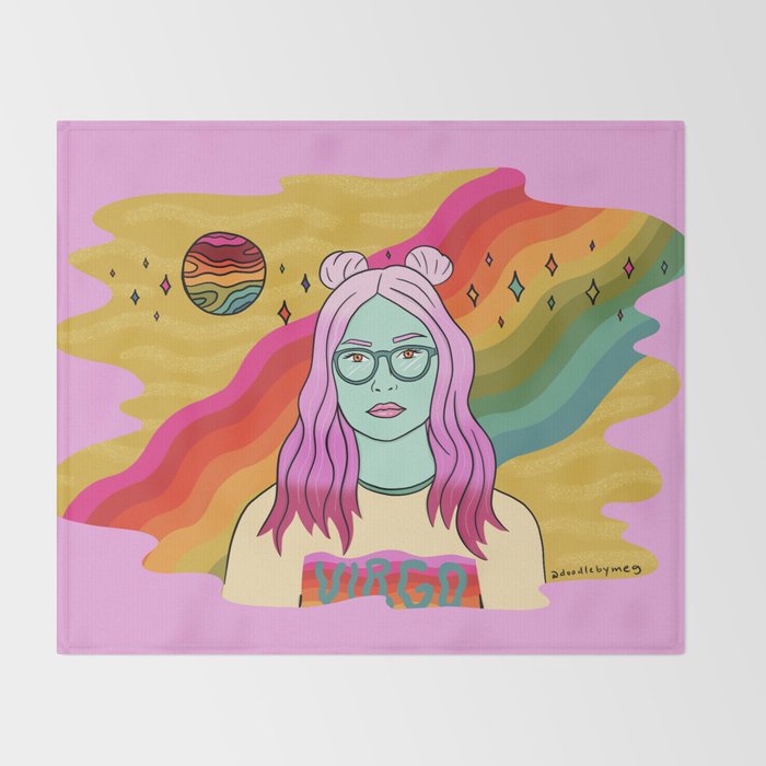 Virgo Throw Blanket Gallery Image 2