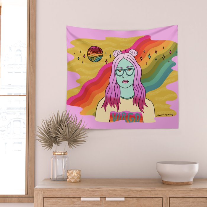 Virgo Wall Tapestry Gallery Image 2