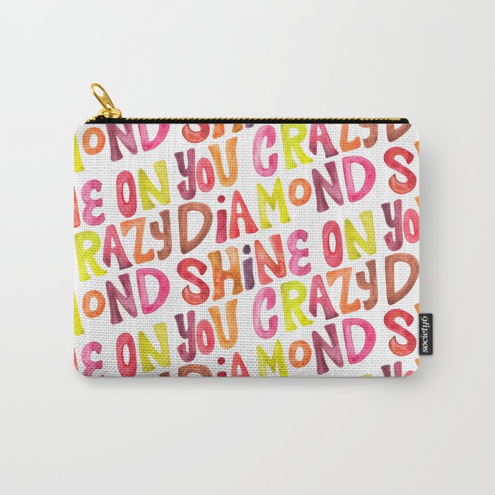 Shine On You Crazy Diamond - Rainbow Palette Carry All Pouch Gallery Image 1