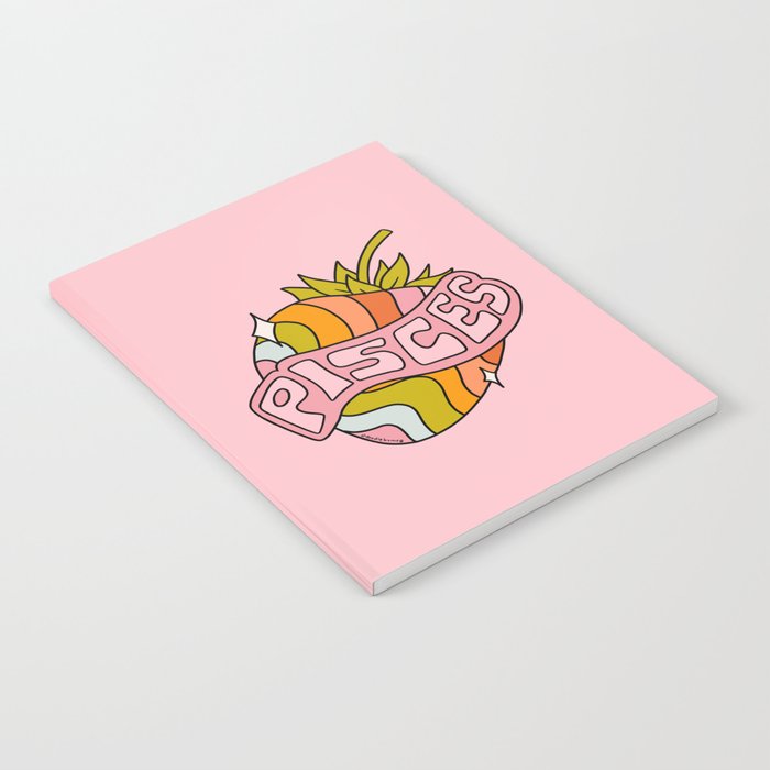 Pisces Strawberry Notebook Gallery Image 2
