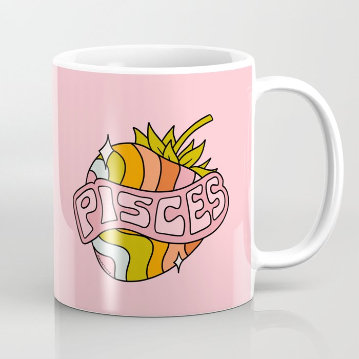 Pisces Strawberry Coffee Mug Gallery Image 1