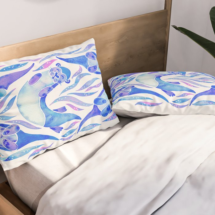 Five Otters - Indigo OmbrÃ© Pillow Sham Gallery Image 2