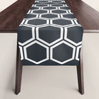 Hexagon Black Table Runner Gallery Image 1