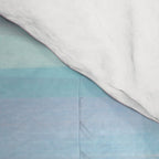 Abstract Watercolor Waves in Sky & Seafoam Comforter Gallery Image 4