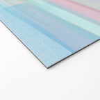 Abstract Watercolor Waves in Sky & Seafoam Welcome Mat Gallery Image 2