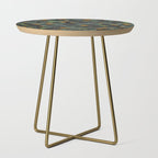 Green & Turquoise Parrotlets and Loquats Side Table Gallery Image 1