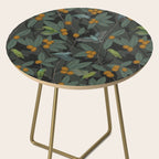 Green & Turquoise Parrotlets and Loquats Side Table Gallery Image 2