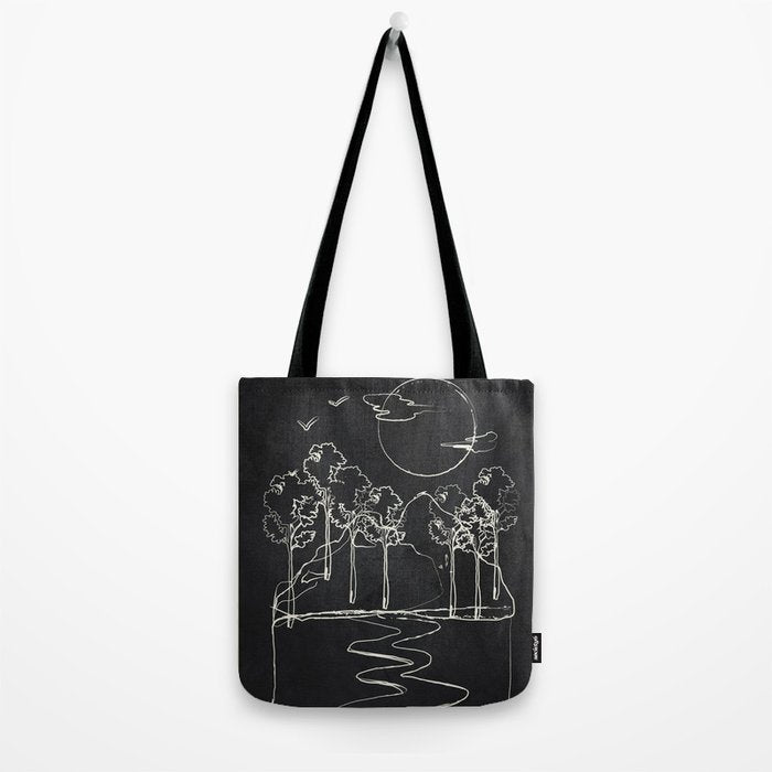 Minimalist Mountains 5 Tote Bag Gallery Image 2