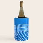 French Blue Ocean Waves Wine Chiller Gallery Image 1