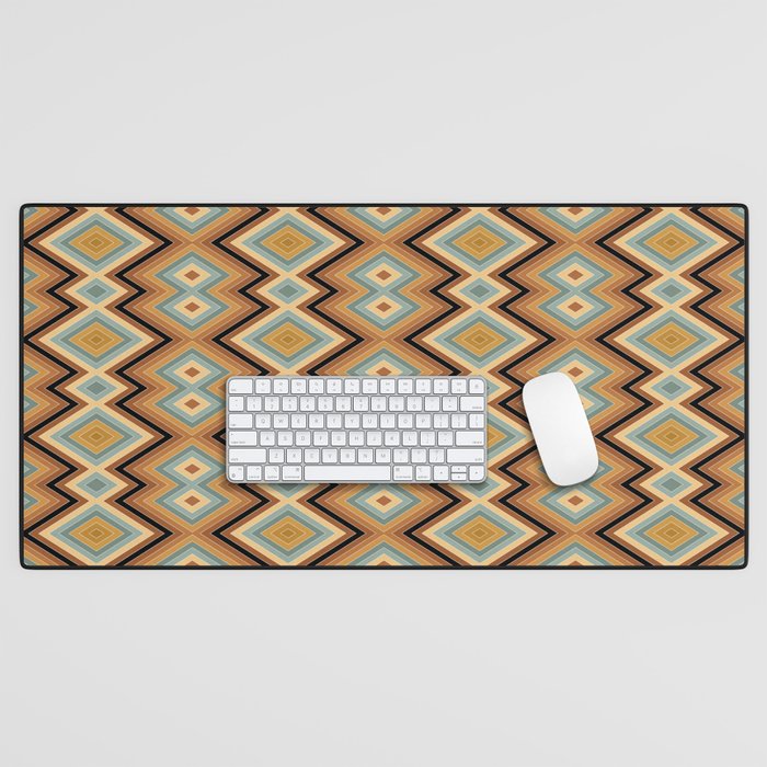 Boho Western Geometric Pattern V Desk Mat Gallery Image 1
