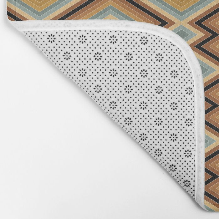 Boho Western Geometric Pattern V Bath Mat Gallery Image 2