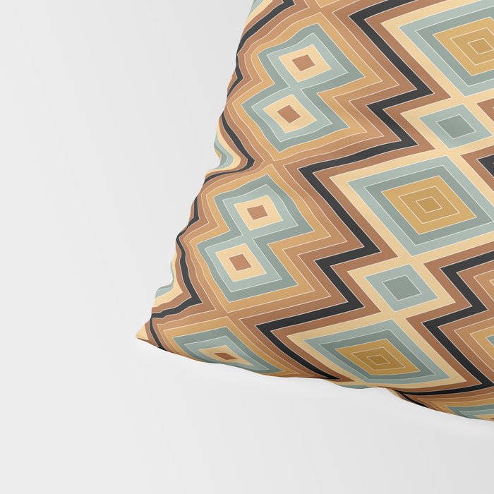 Boho Western Geometric Pattern V Pillow Sham Gallery Image 4
