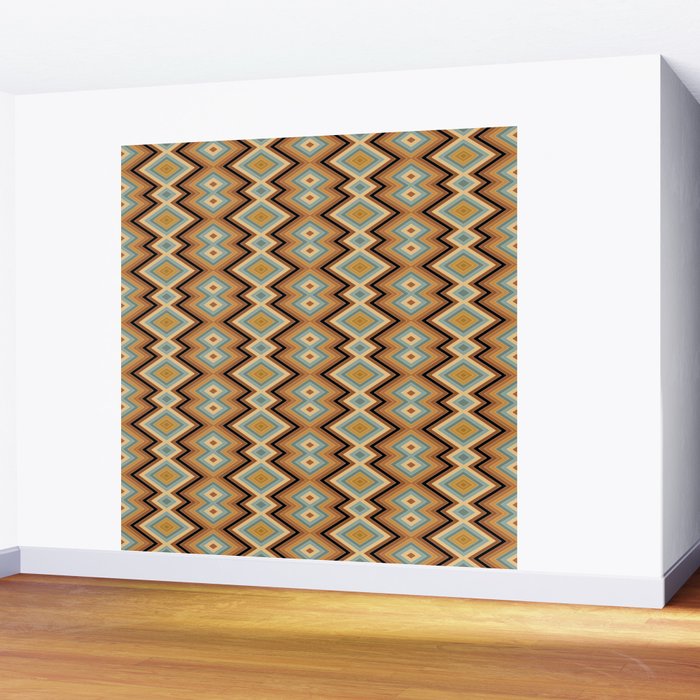Boho Western Geometric Pattern V Wall Mural Gallery Image 2